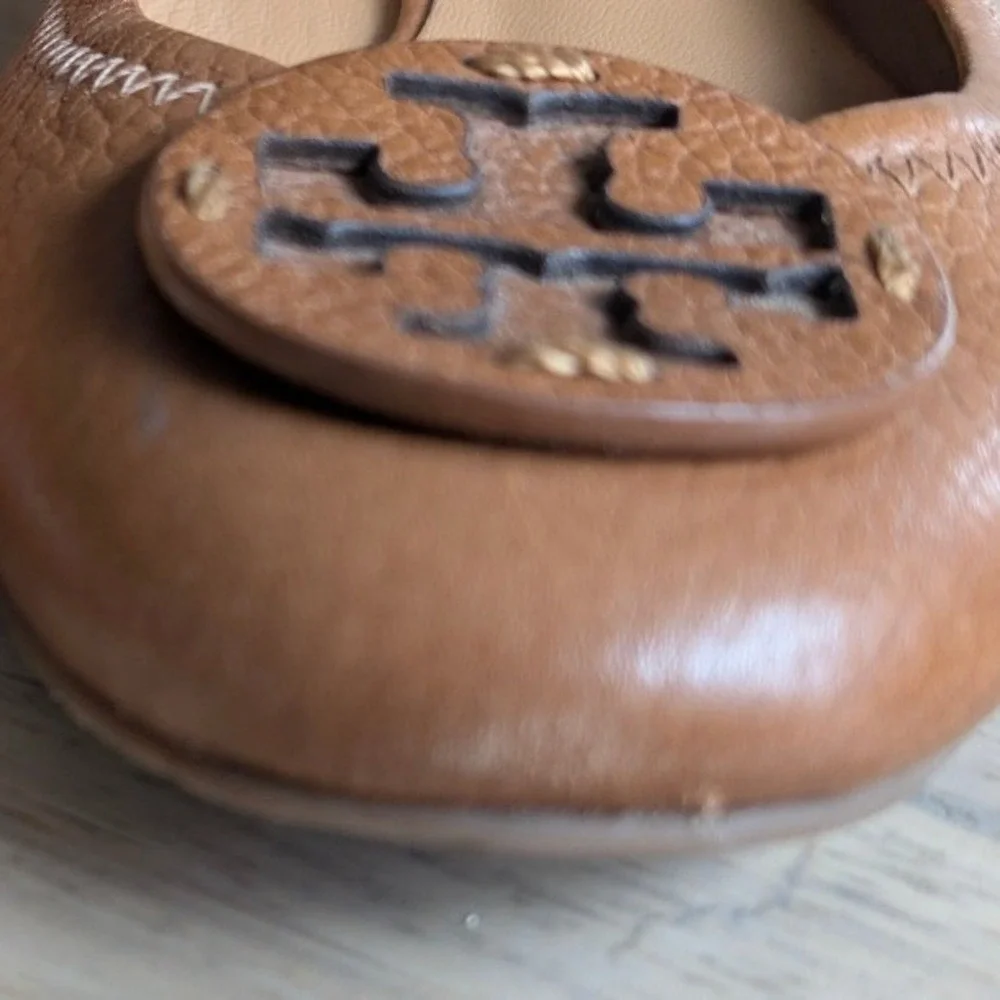 TORY BURCH Claire Leather Ballet‎ Flats Women's Size 7